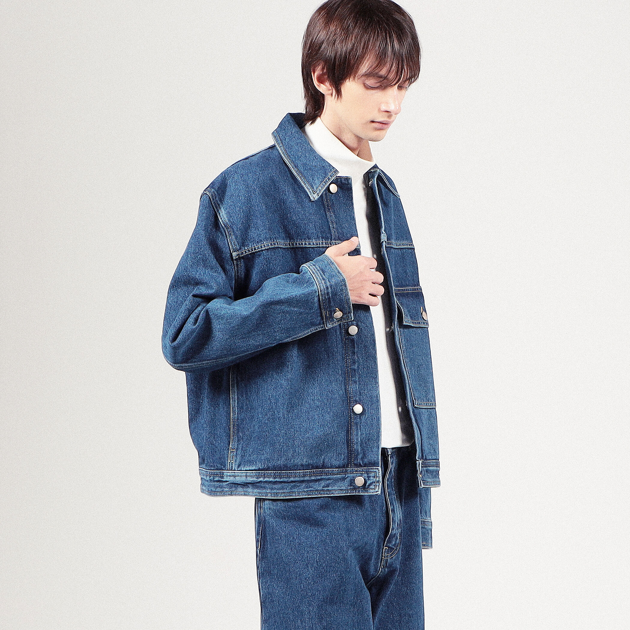 STUDIO NICHOLSON PETAR DENIM JACKET IN INDIGO WASH｜トゥモローランド 公式通販