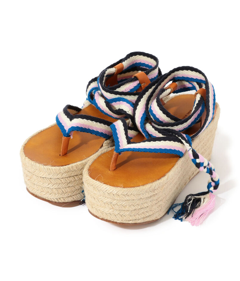 ISABEL MARANT MEZZEE エスパドリーユプラットフォームサンダル 