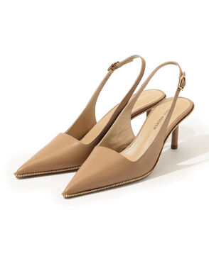 PAUL ANDREW SPIKE SLING ZIP パンプス