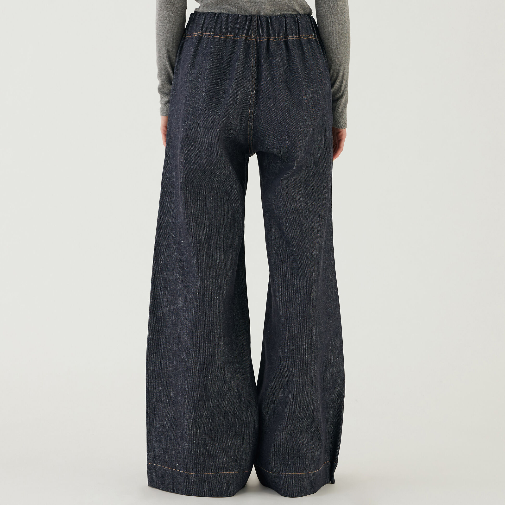 リジットデニム ワイドイージーパンツ｜トゥモローランド 公式通販