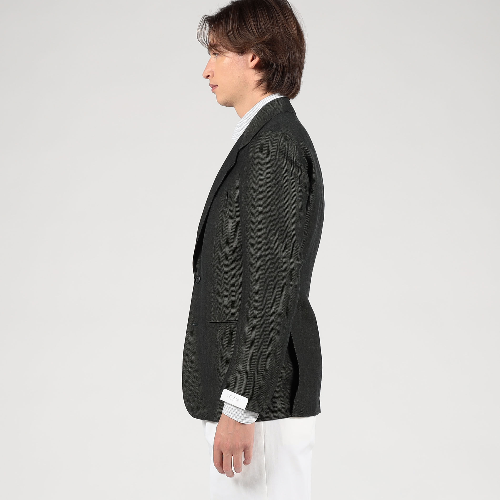 □【別注】De Petrillo リネンコットン シングルブレステッド3B