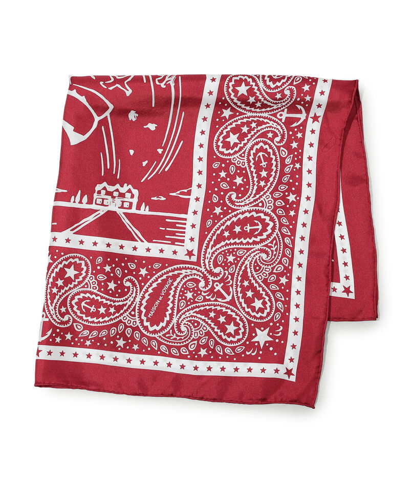 MAISON et VOYAGE シルクツイル バンダナスカーフ