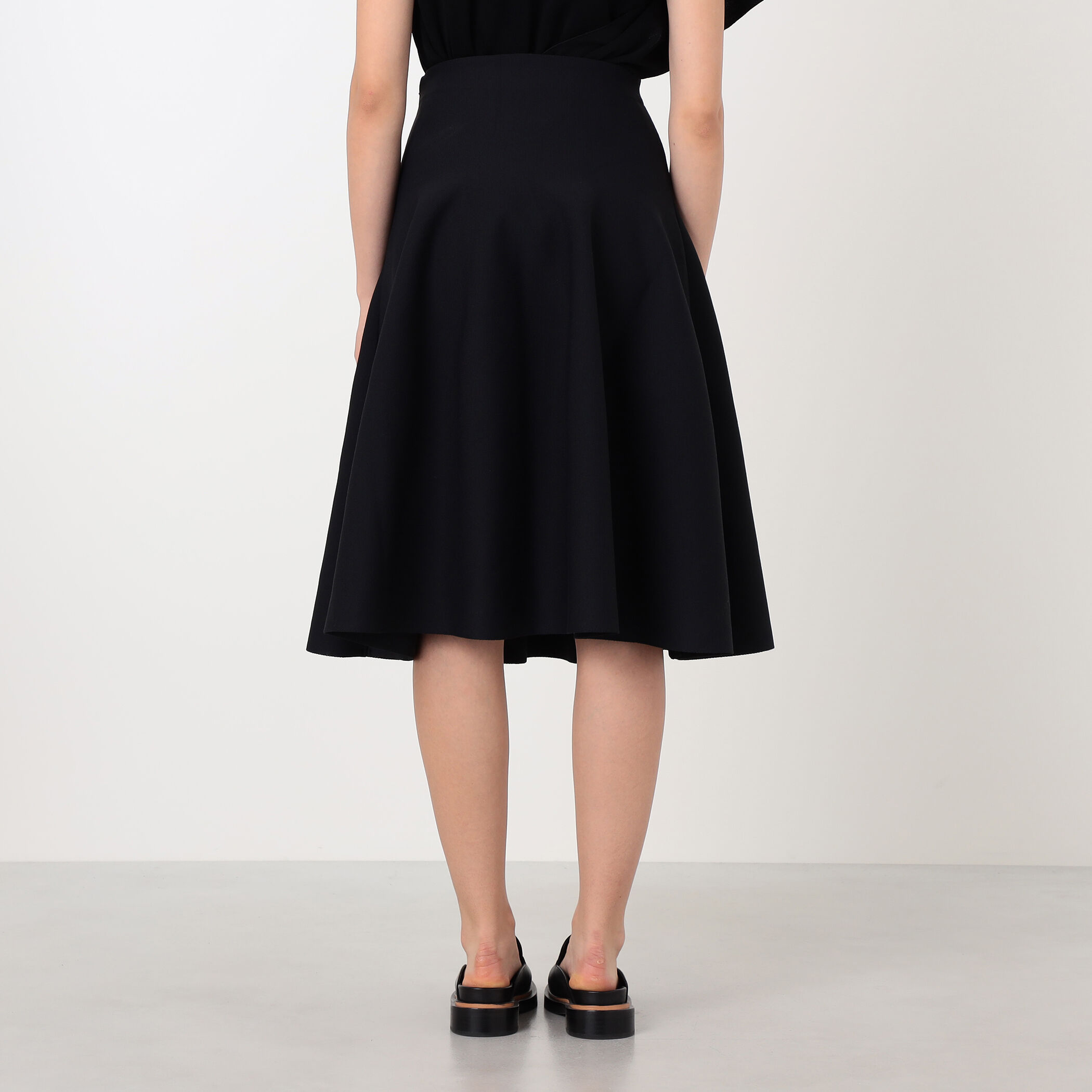 CFCL MILAN MIDI FLARE SKIRT ミラノリブ フレアスカート
