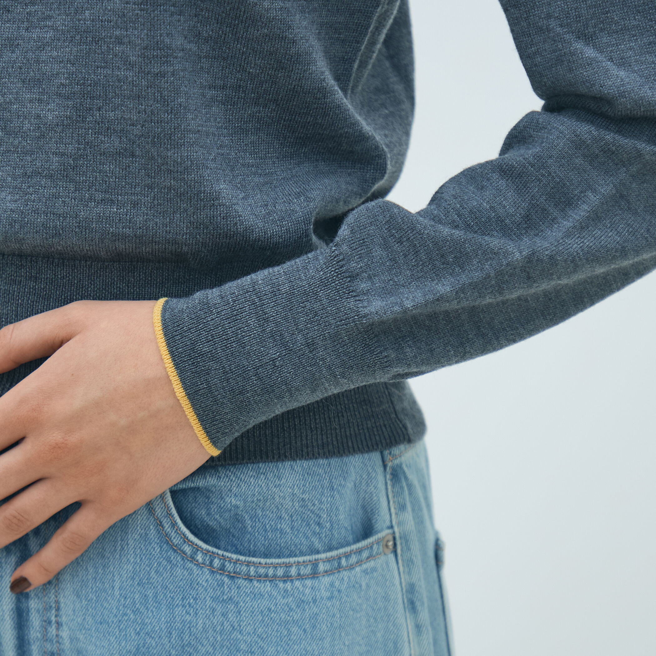 プレーンウール クルーネックプルオーバー｜トゥモローランド 公式通販