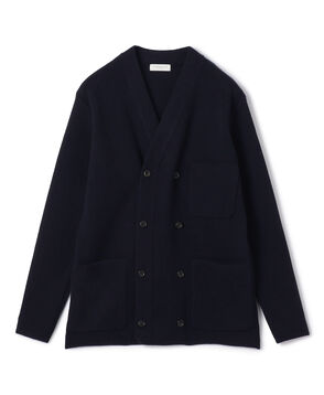 カシミヤ ダブルブレステッド カーディガン