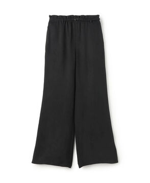 フィブリルキュプラポリ ロングベルデッドギャザーパンツ