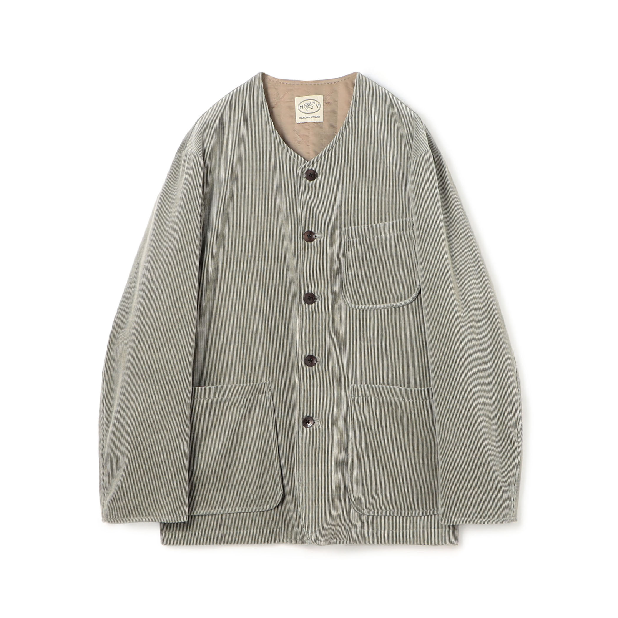 2点セット 極美品 2023 トゥモローランド コーデュロイ ジャケット コットンウールコーデュロイ カラーレスジャケット SKY FALL