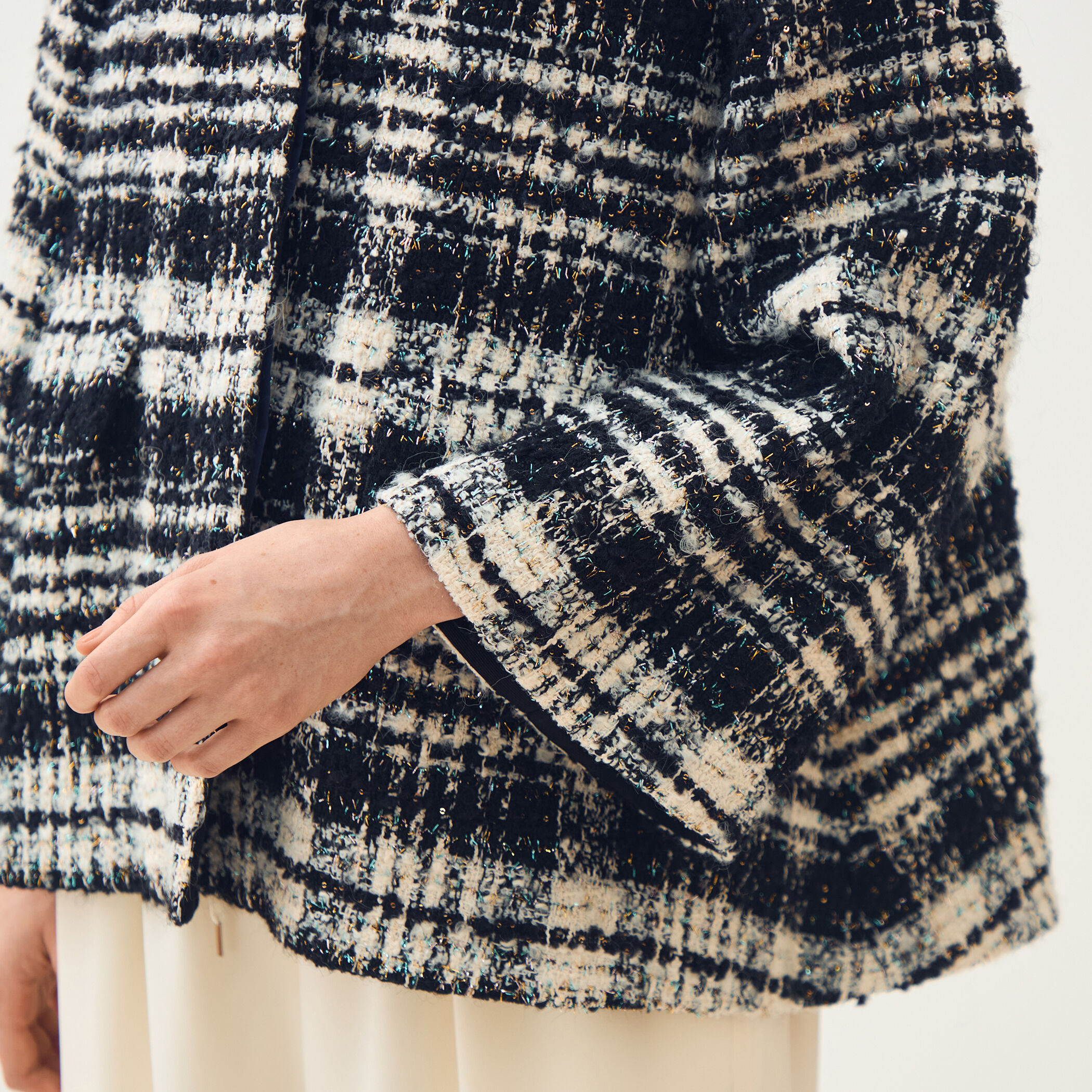 オーロラグレンチェック Aラインコート｜トゥモローランド 公式通販