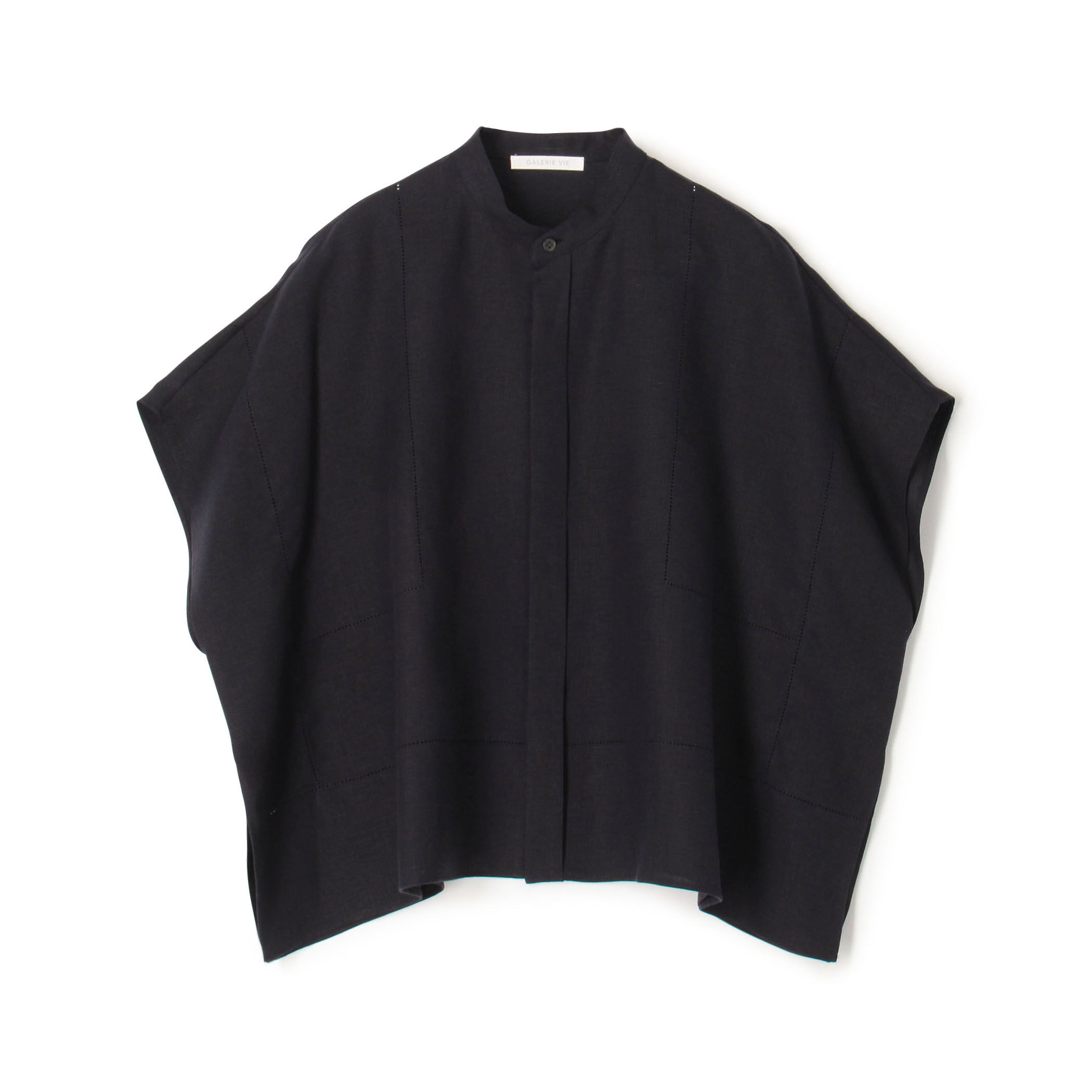 フレンチリネン スタンドカラーシャツ｜トゥモローランド 公式通販