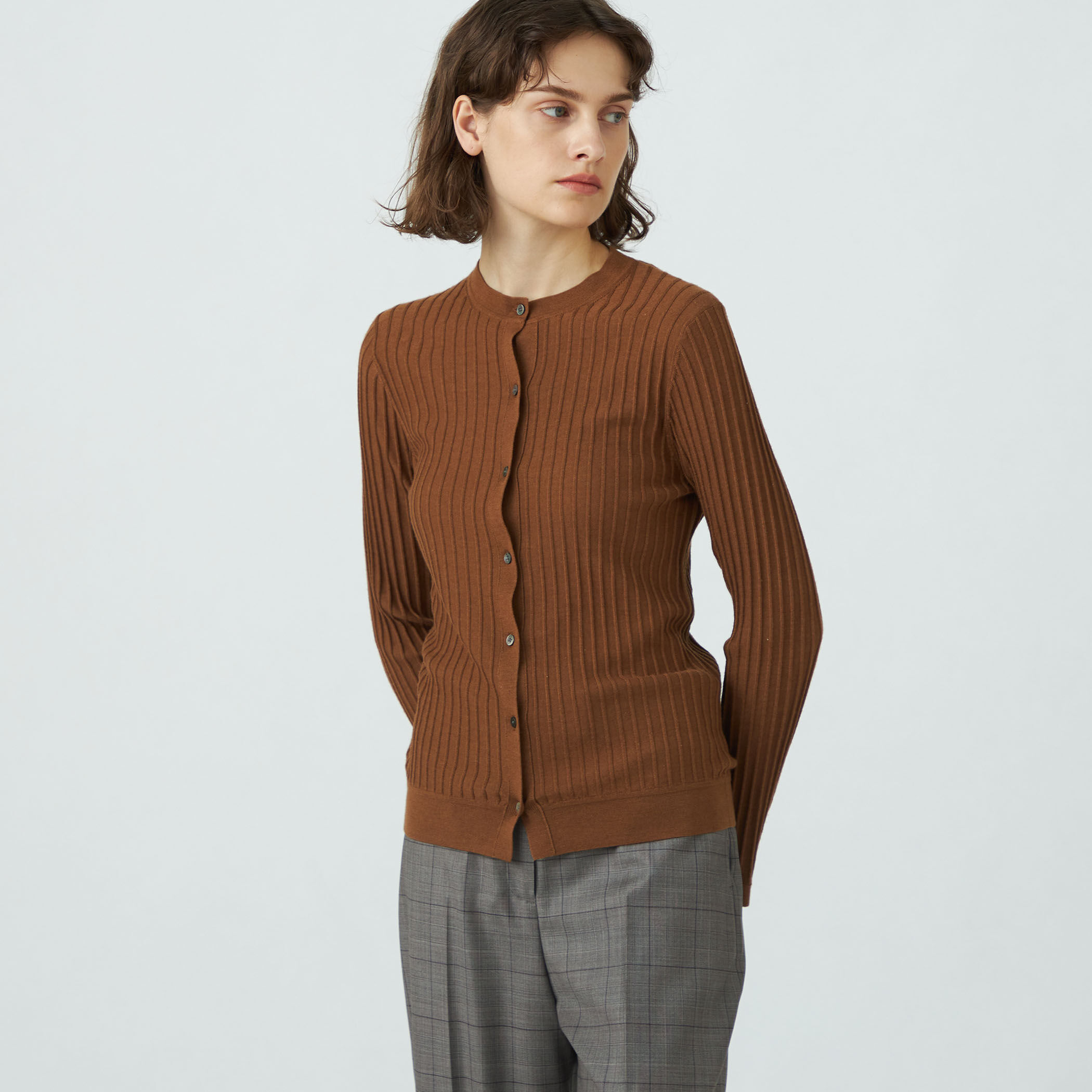 カーディガン 70%OFF 新品未使用 タグ付きTOMORROWLANDシルク