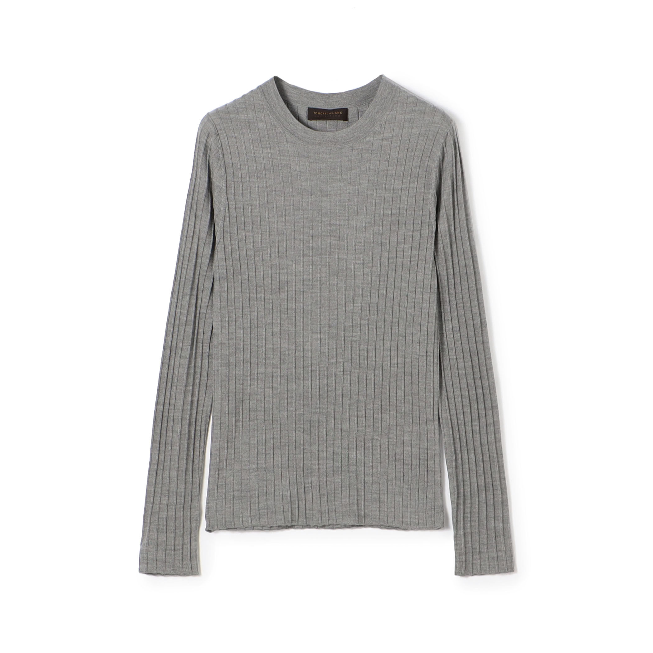 JOURNAL STANDARD カシミヤクルーネックプルオーバー　グレー JOURNAL STANDARD カシミヤクルーネックプルオーバー グレー