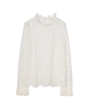 フレンチレース クルーネックブラウス