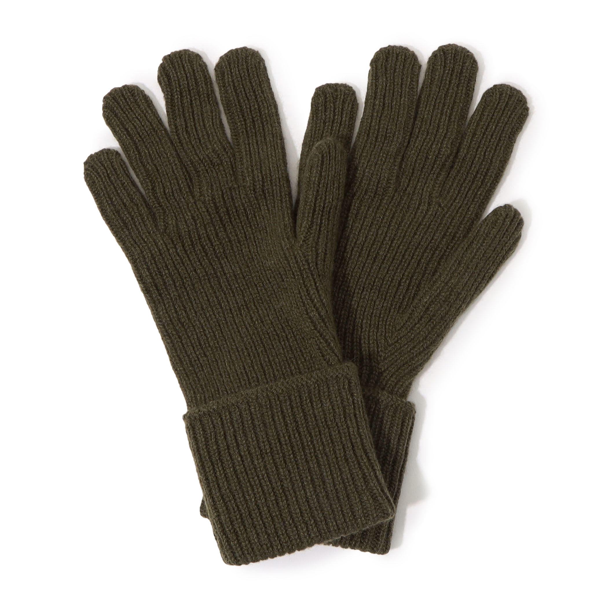 Johnstons of Elgin カシミヤ リブニット グローブ｜トゥモローランド