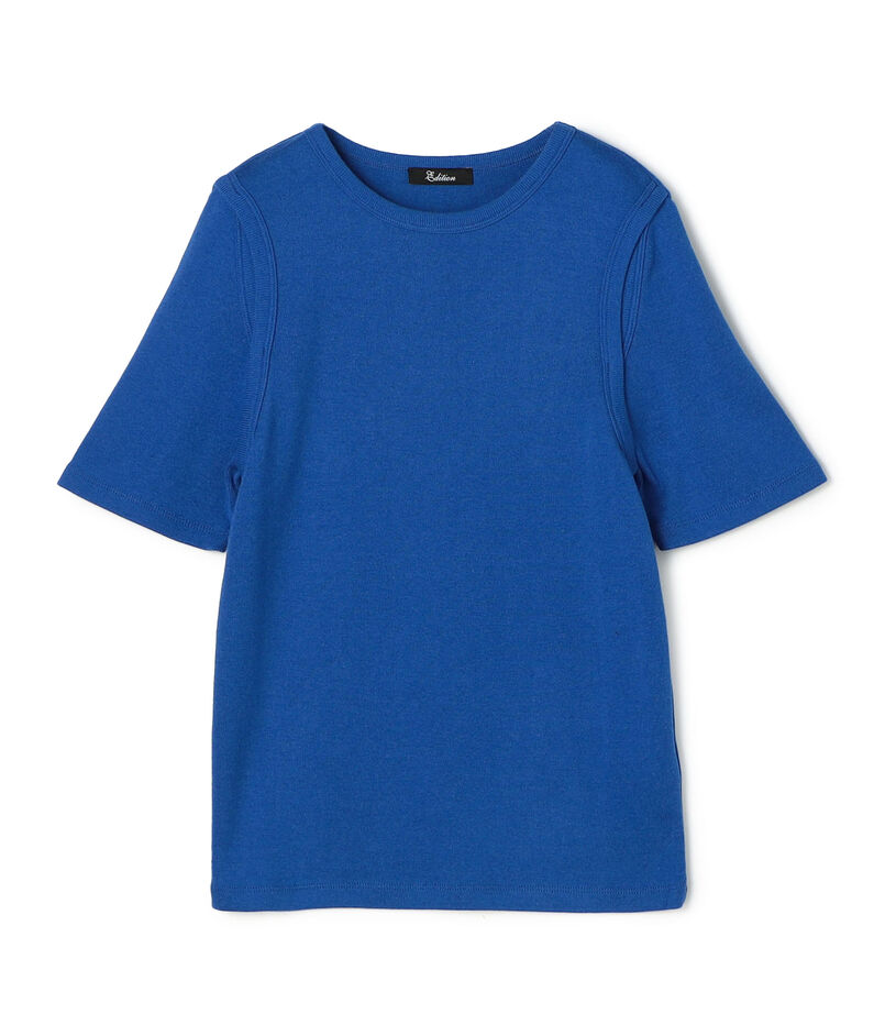 ■コットンフライス カットスリーブTシャツ