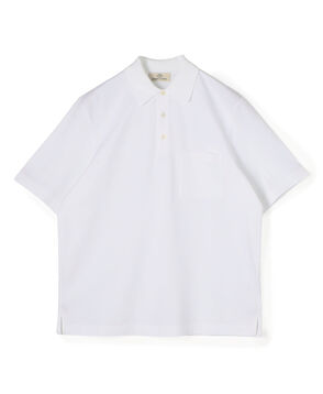 オーガニックコットン 鹿の子ジャージー ポロシャツ