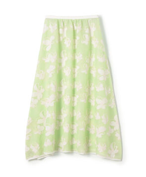 シースルーフラワー ギャザースカート