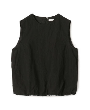 ランダムリネン バルーンノースリーブブラウス