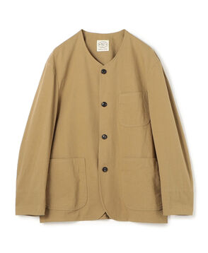 コットンヘンプチノ カラーレスジャケット