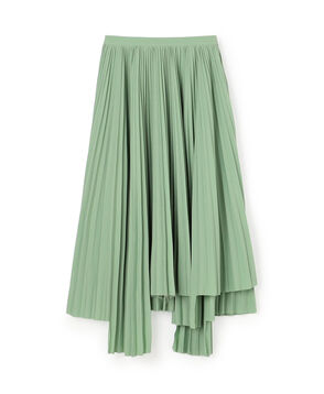 PLAN C PLEATED LONG SKIRT アシンメトリー プリーツスカート