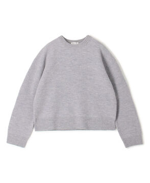 フェルテッドウール クルーネックニット
