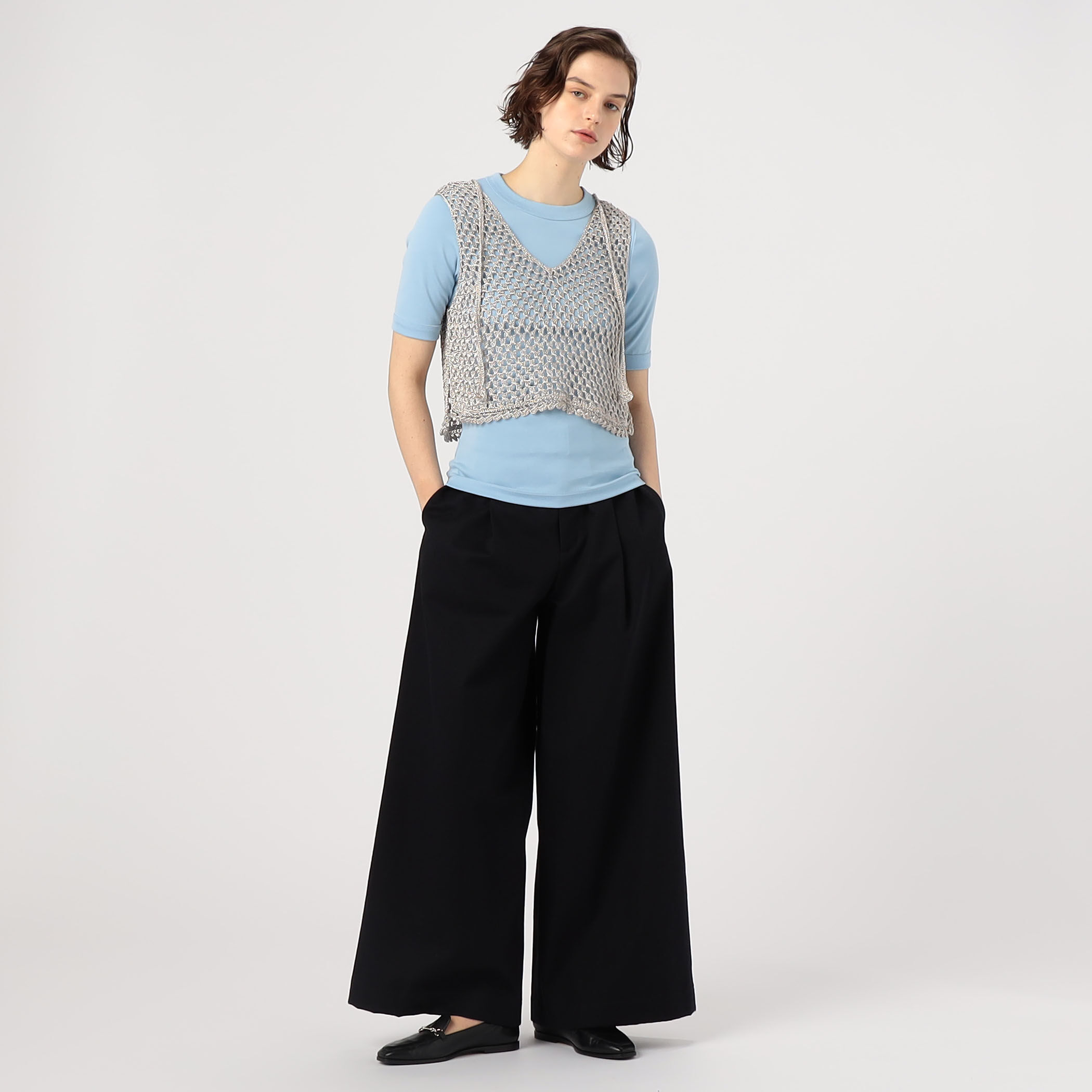 セール 40%OFF】ジャージーステッチ ハーフスリーブプルオーバー