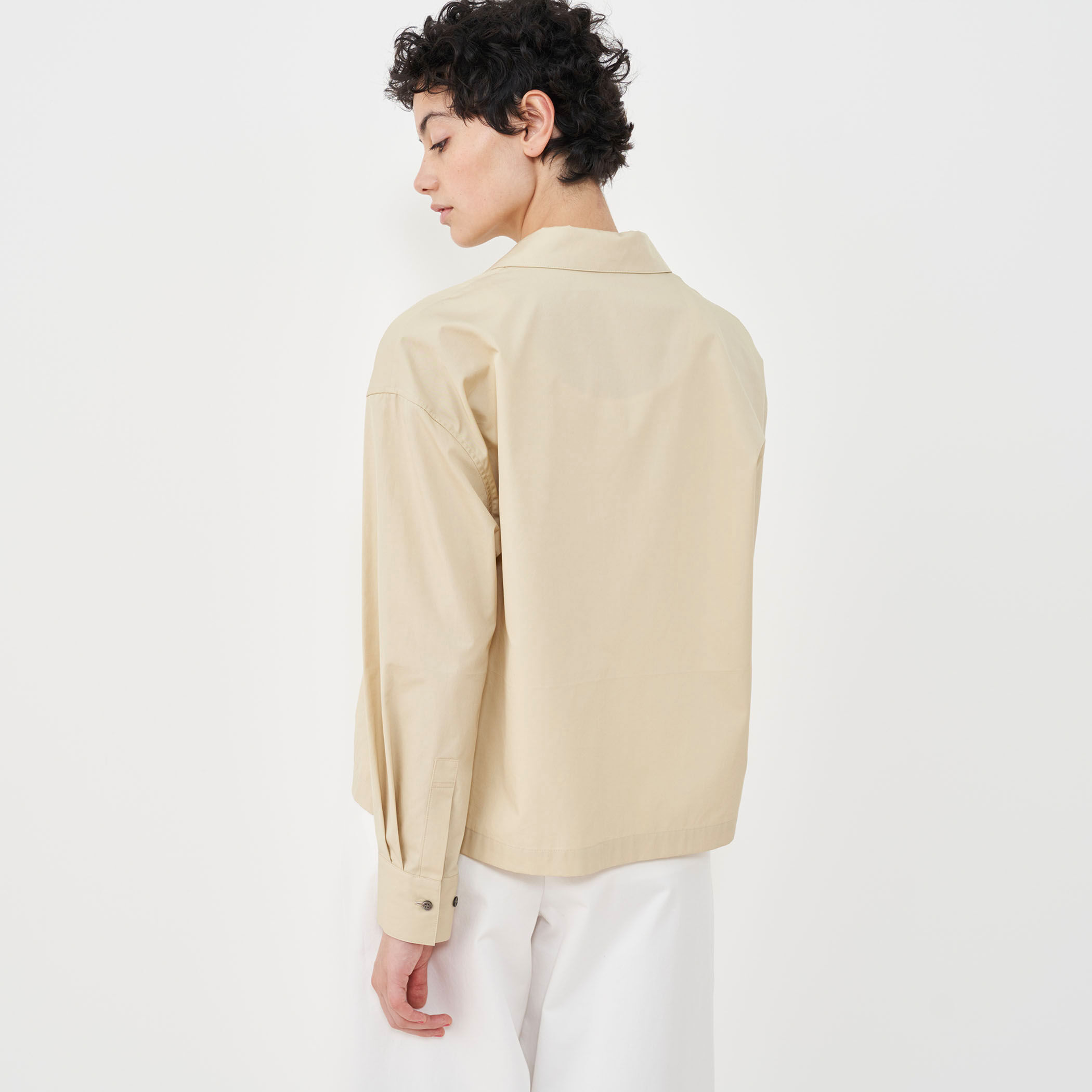美品 PHERROW'S コットン ワークシャツジャケット ホワイト 16 美品 PHERROW'S コットン ワークシャツジャケット ホワイト 16