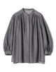 【WEB先行予約】レーヨンキュプラシャンブレー ギャザーブラウス