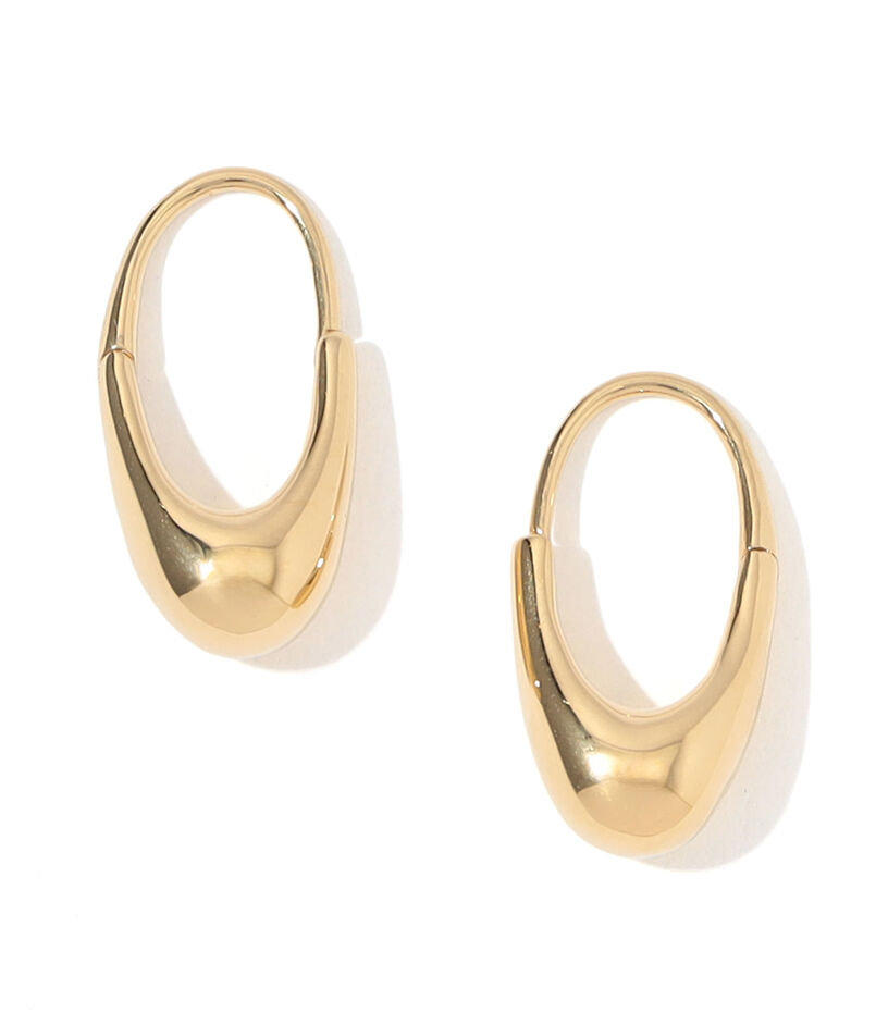 Otiumberg. Roscida Drop Hoops ゴールドピアス