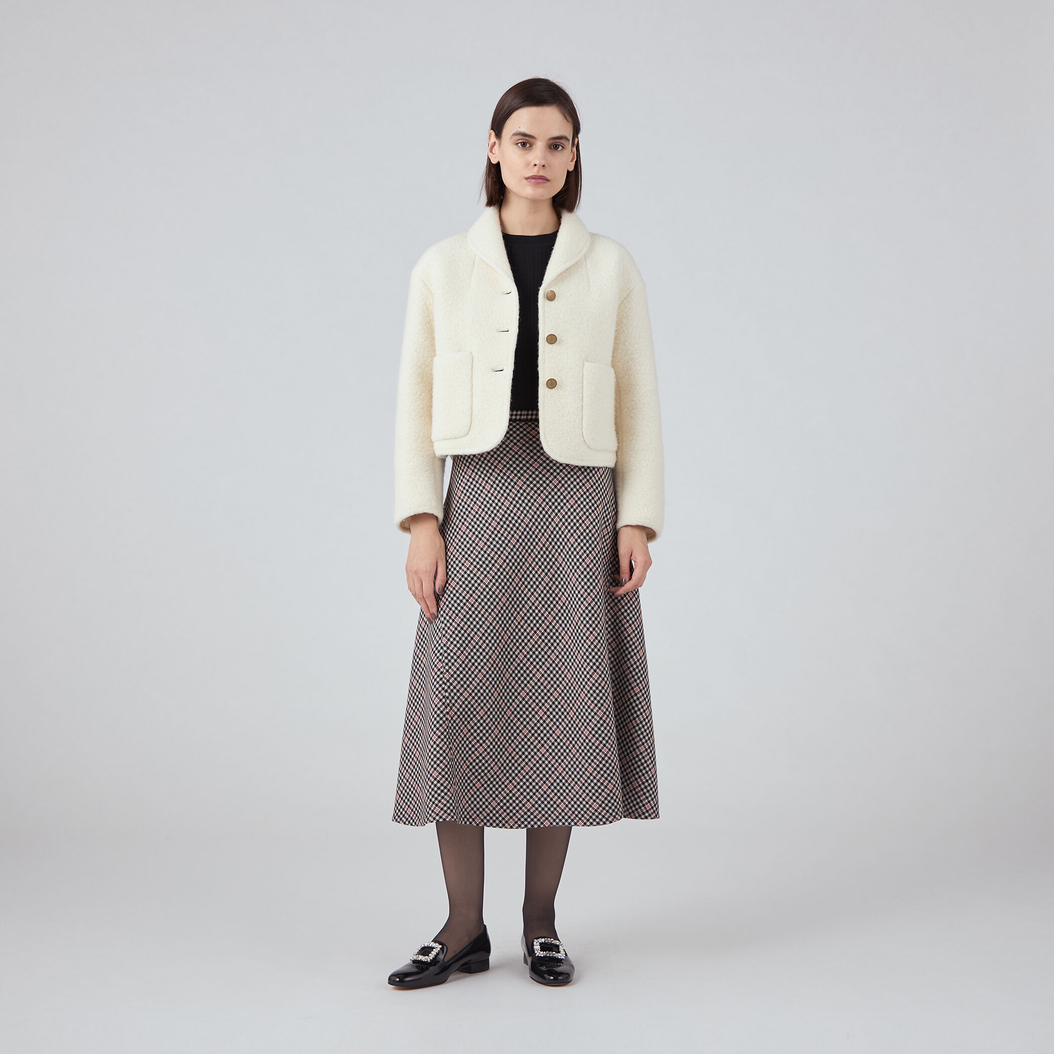 シープニット ショールカラージャケット｜トゥモローランド 公式通販