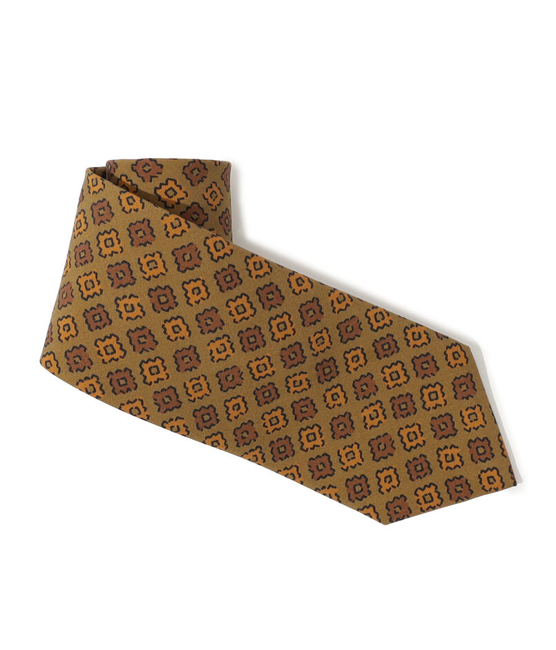 Bleck シルクプリント 小紋柄ネクタイ