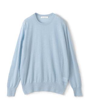 ウーステッドカシミヤ クルーネックプルオーバー