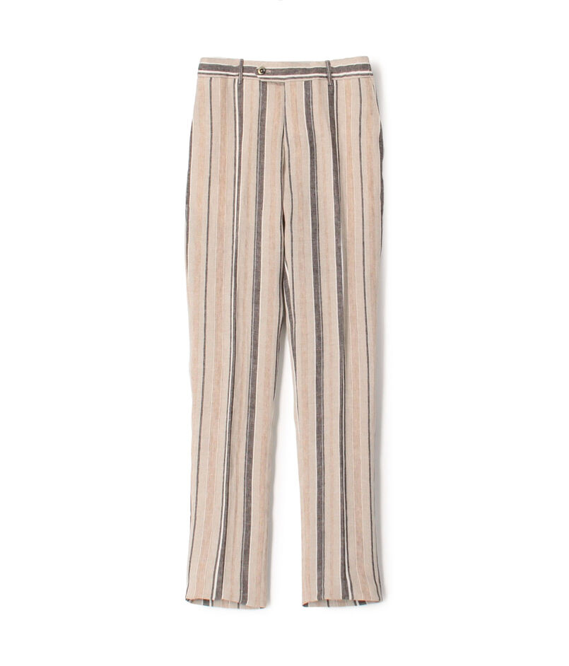 PT TRINO SLIM JOGGER リネンストライプ イージースラックス