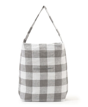 GOOD LINEN SUPPLY TOTE M CHECK リネンバッグ