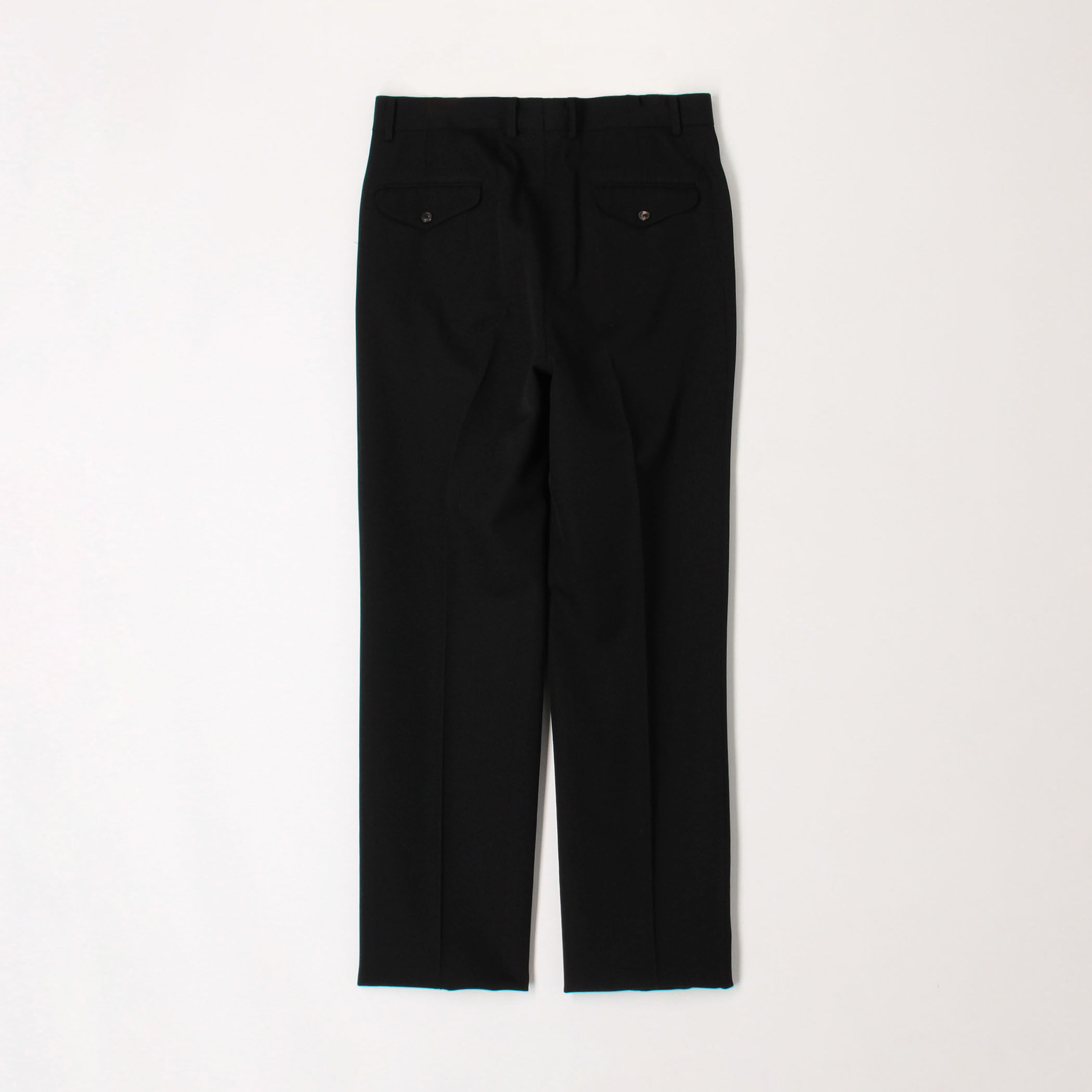 TOMORROWLAND DORMEUIL スラックス ウール アウト1プリーツストレートスラックス DORMEUIL BARATHEA