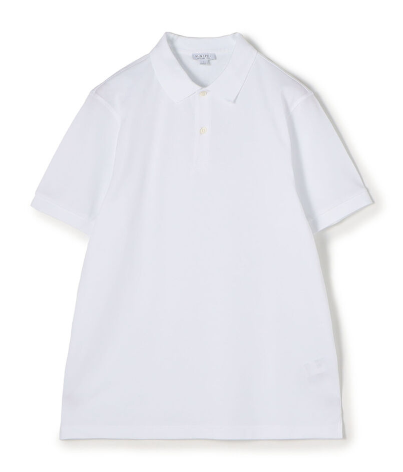 SUNSPELコットン ピケポロシャツ
