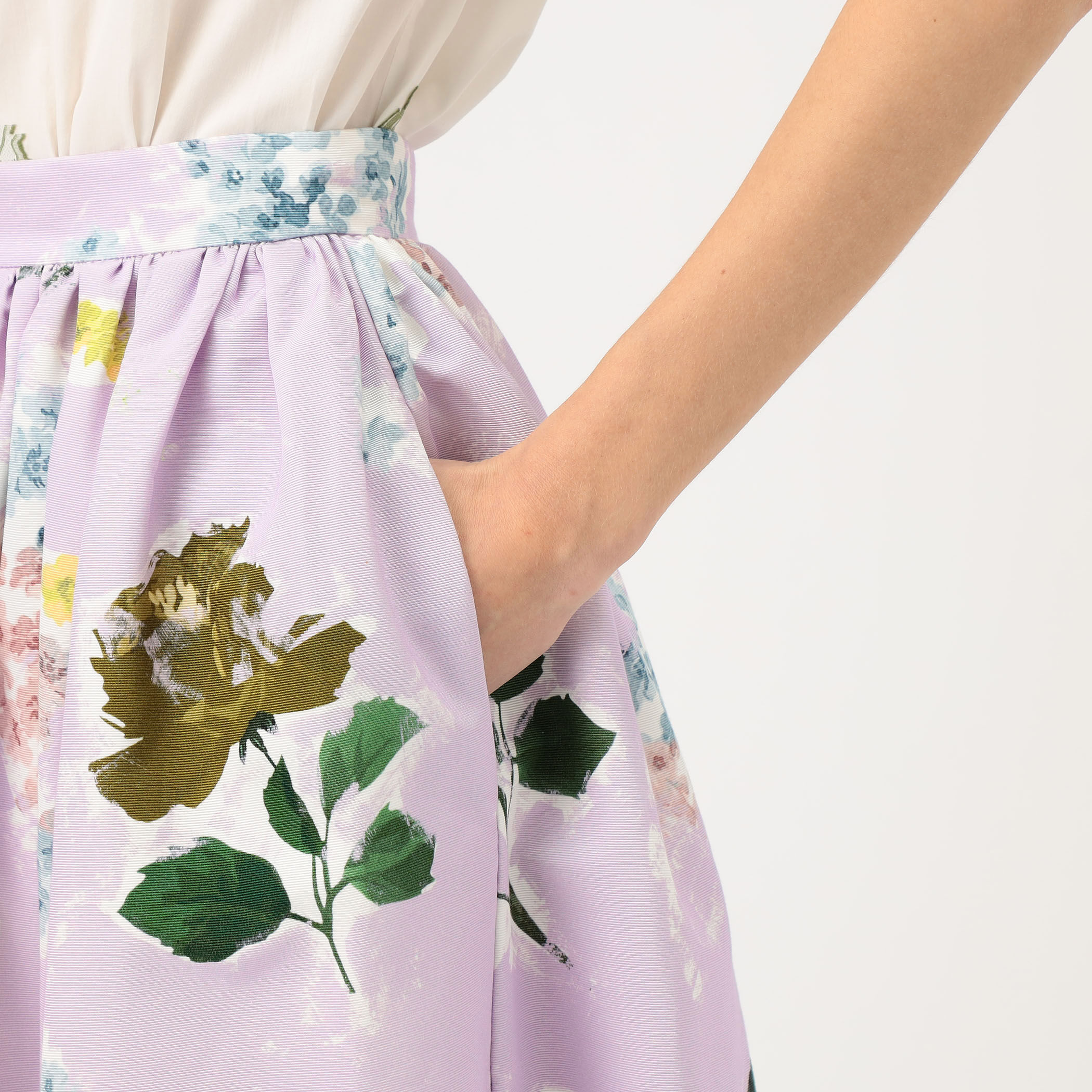ERDEM GATHERED MIDI スカート｜トゥモローランド 公式サイト