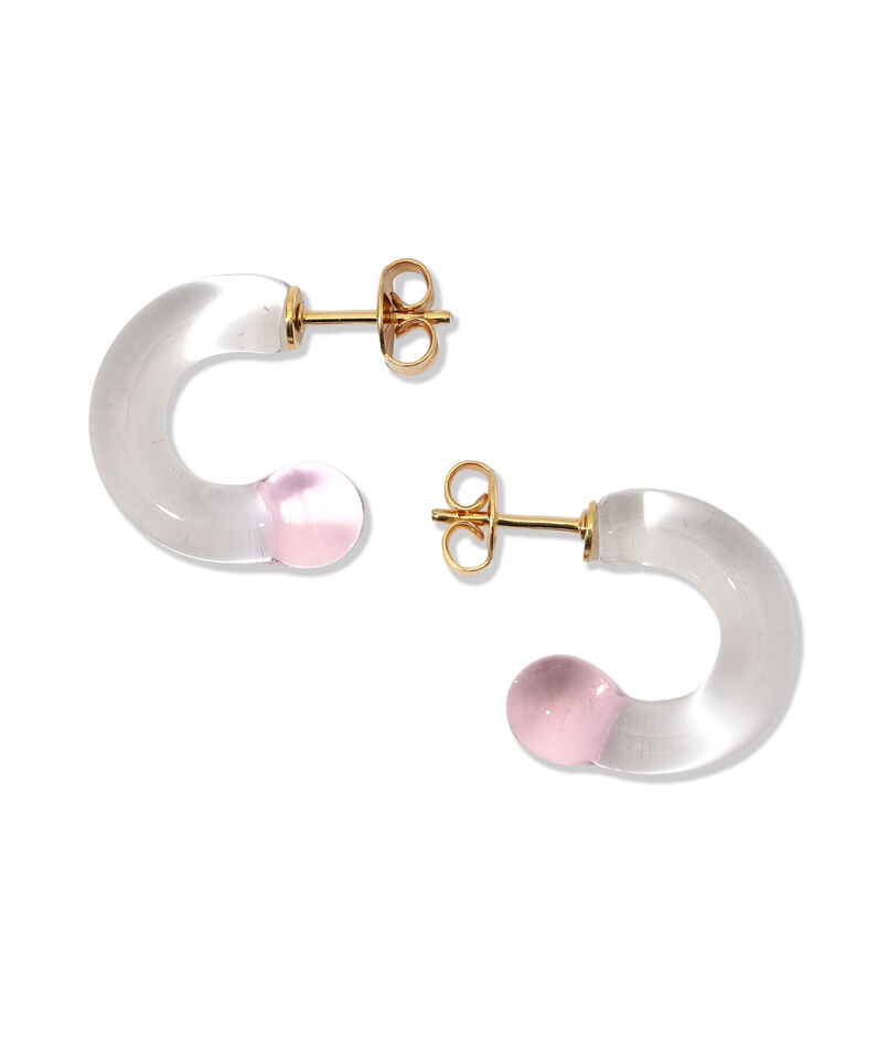 LEVENS JEWELS MINI GLASS HOOP ピアス