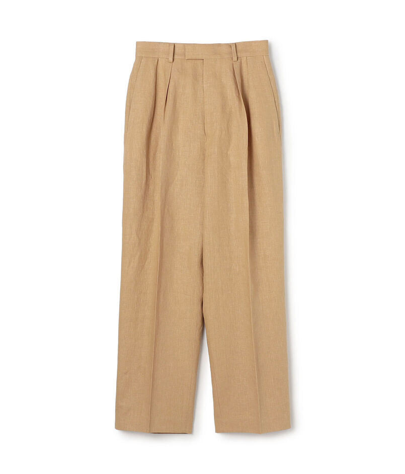 edition pourell リネン タックパンツ
