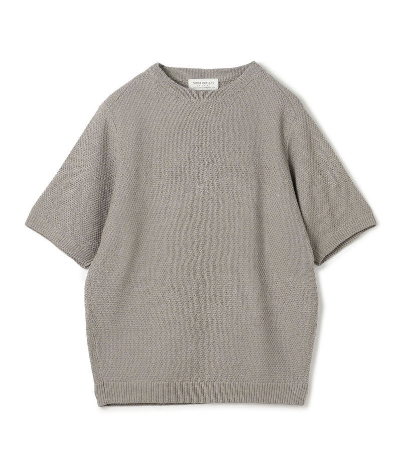 TOMORROWLAND tricot コットンリネン クルーネックプルオーバーニット