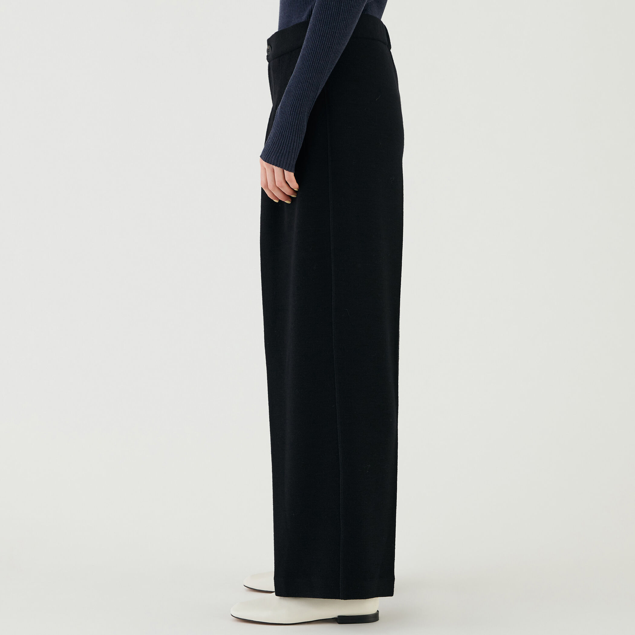 ウールカノコ タックイージーパンツ｜トゥモローランド 公式通販