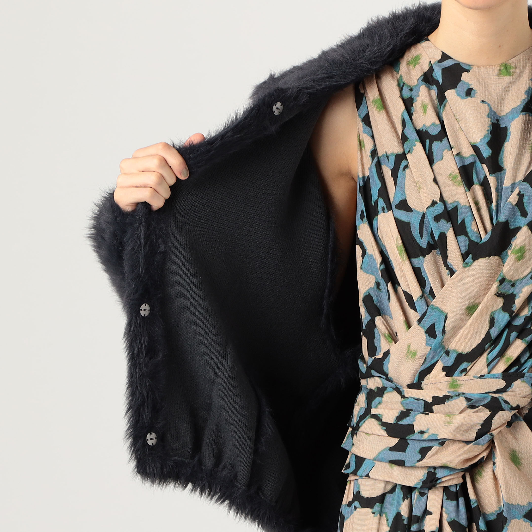 □フェザーヤーン ステンカラーカーディガン｜トゥモローランド 公式通販