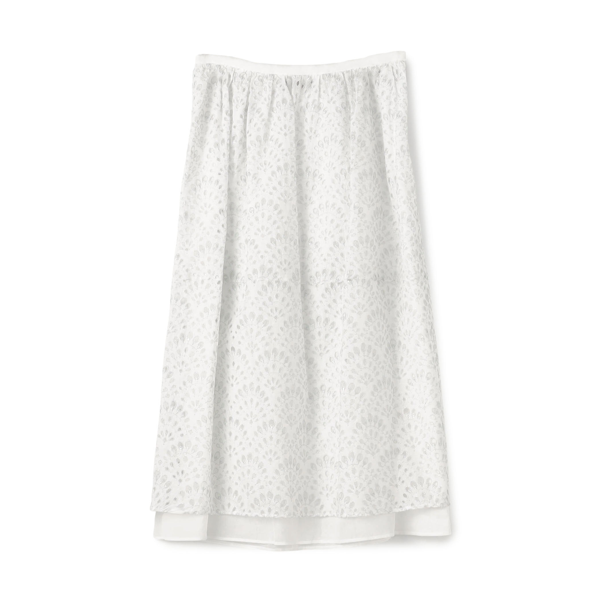 ピーコックエンブロイダリー コクーンスカート｜トゥモローランド 公式通販