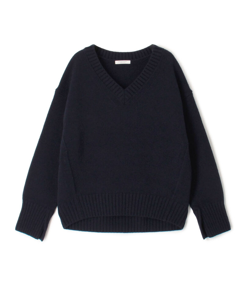 ラムカシミヤ Vネックプルオーバー