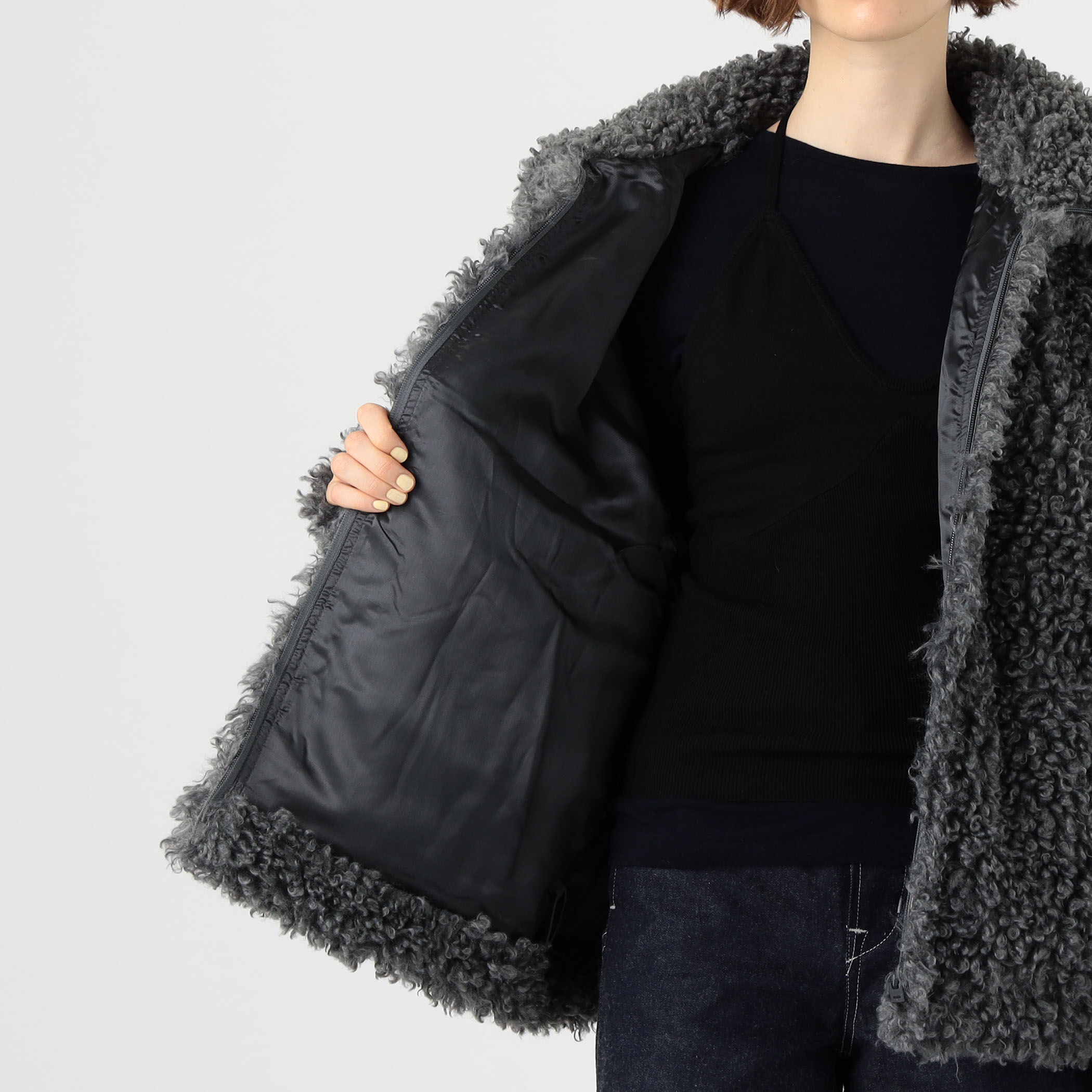 Acne Studios フェイクファーボンバージャケット｜トゥモローランド