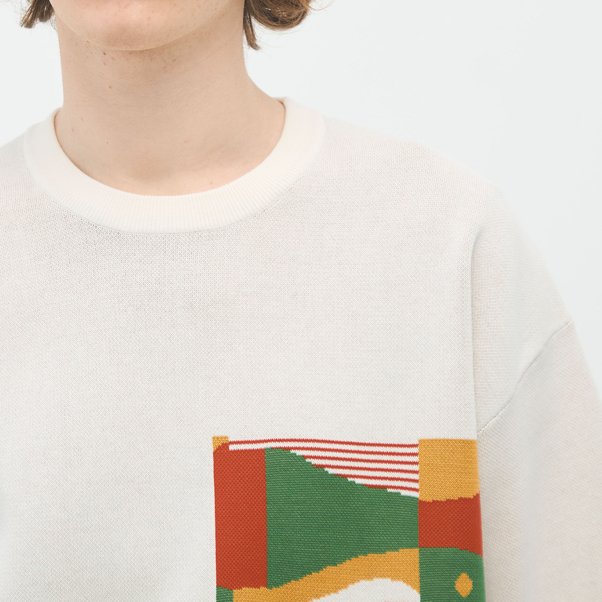 CABaN フィッシュジャカード ハーフスリーブプルオーバー