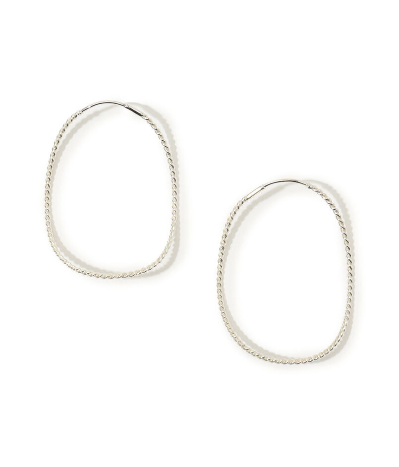 BAR Jewellery TWISTED CONTOUR シルバー ピアス