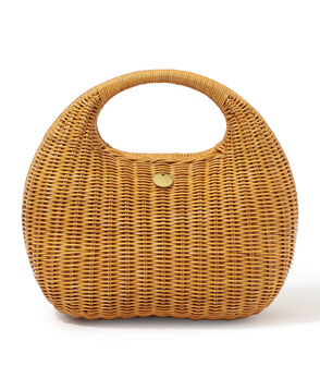 SOULEIADO ラタン ラウンドバッグ