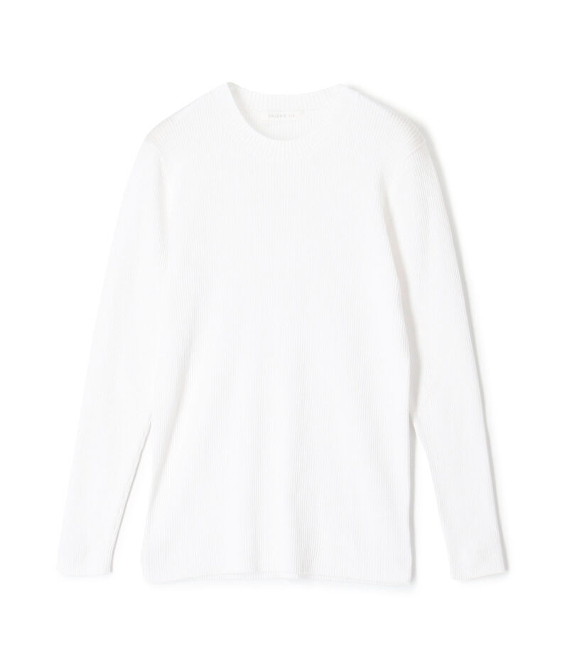 ギザコットンリブ クルーネックプルオーバー