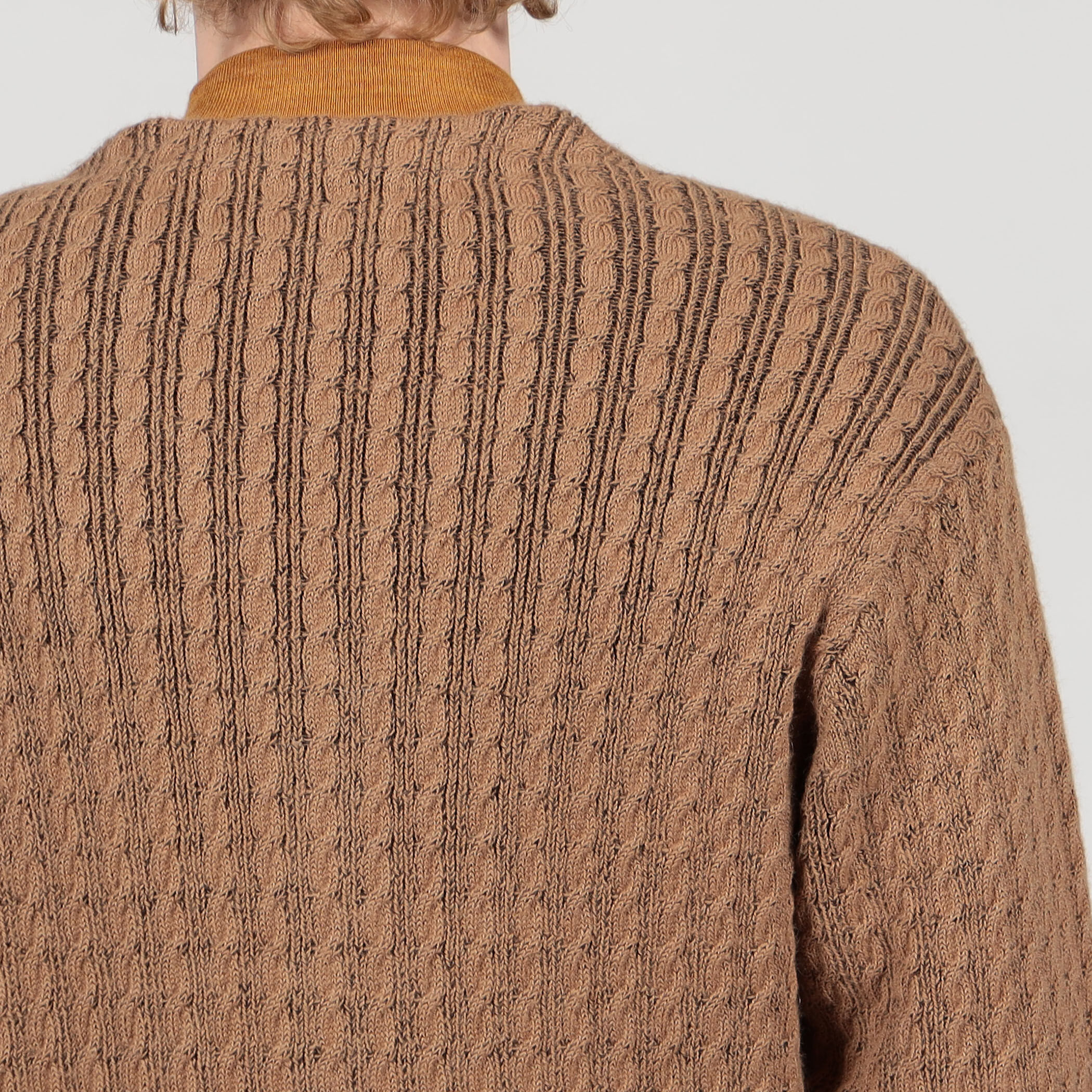 TOMORROWLAND tricot アルパカポリエステルケーブル Vネック