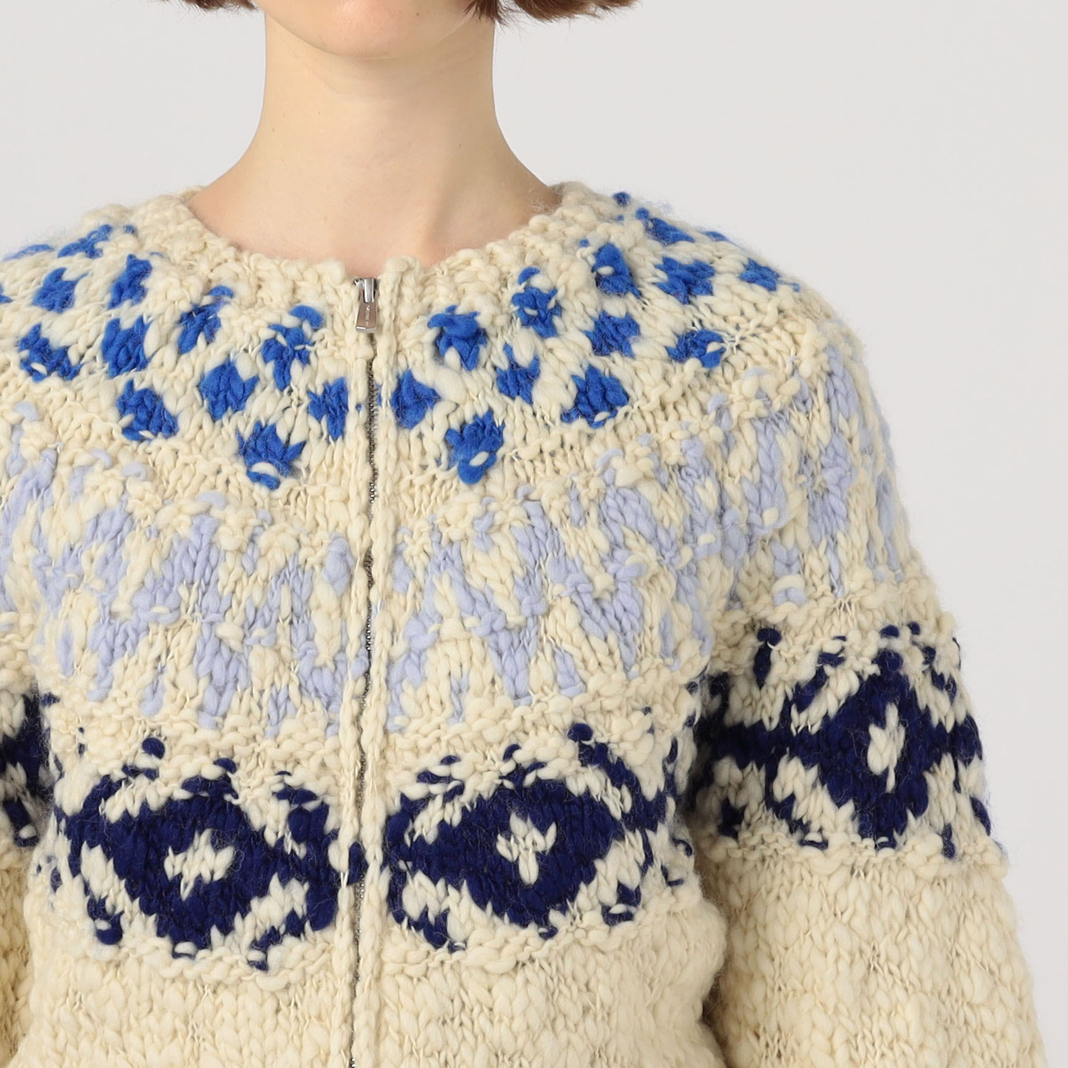 HAND YOKE ジップアップカーディガン｜トゥモローランド 公式通販